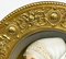 19th Century German Porcelain Plate in Bronze of a Young Woman 3