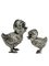 Spanish Silver Salt and Pepper Shakers in the Shape of Chicks, 1940s, Set of 2 2