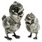 Spanish Silver Salt and Pepper Shakers in the Shape of Chicks, 1940s, Set of 2, Image 1