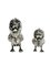 Spanish Silver Salt and Pepper Shakers in the Shape of Chicks, 1940s, Set of 2 5
