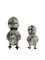 Spanish Silver Salt and Pepper Shakers in the Shape of Chicks, 1940s, Set of 2 3