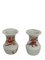 Jarrones chinos en miniatura de porcelana roja y dorada. Juego de 2, Imagen 2