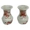 Miniature Chinese Iron-Red and Gilt Porcelain Vases, Set of 2 1