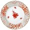 Porcelain Apponyi Rust Wall Decoration Plate from Herend Hungary 1