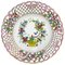 Porcelain Indian Basket Wall Decoration Plate from Herend Hungary, Image 1