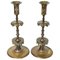 Bougeoirs Style Gothique en Bronze, 19ème Siècle, Set de 2 1