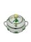 Sopera Apponyi china pequeña / mini de porcelana verde con asas de Herend Hungary, Imagen 2