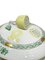 Small/Mini Green Porcelain Chinese Bouquet Apponyi Tureen with Handles from Herend Hungary, Image 5