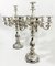 Antike österreichisch-ungarische Empire Kerzenständer aus Silber, 2er Set 2