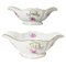 Chinese Bouquet Raspberry Porcelain Gravy Boats from Herend Hungary, Set of 2 1