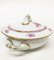 Chinese Bouquet Raspberry Porcelain Tureens with Handles from Herend, Set of 3 3
