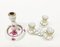 Bougeoirs Bouquet Framboise en Porcelaine de Herend Hongrie, Set de 4 5