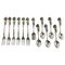 Silver Pastry Forks, Teaspoons and Sugar Scoop by Christoph Widmann, Germany, Set of 13 1