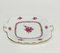 Chinese Bouquet Raspberry Porcelain Box, Dish and Cake Plate from Herend Hungary, Set of 3, Image 4