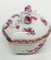 Chinese Bouquet Raspberry Porcelain Box, Dish and Cake Plate from Herend Hungary, Set of 3 2