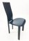 Blue Leather Lara Dining Chairs by Giorgio Cattelan, Italy, Set of 6 4