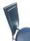 Blue Leather Lara Dining Chairs by Giorgio Cattelan, Italy, Set of 6 5