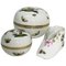 Rothschild Porcelain Round Lidded Boxes and Shoe from Herend Hungary, Set of 3, Image 1