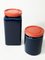 Blue and Red Stock Jars from Arabia Finland, 1949-1954, Set of 2 2