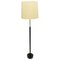 Swedish Leather and Brass Floor Lamp from Bergboms, 1960s 1