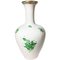 Chinese Bouquet Apponyi Green Porcelain Vase from Herend Hungary, Image 1