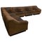 Swiss Neck Leather DS 46 6-Piece Corner Sofa from de Sede, 1970s, Set of 6 1