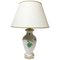 Chinese Bouquet Apponyi Green Porcelain Table Lamp from Herend Hungary 1