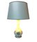 Fortuna Green Pattern Porcelain Table Lamp from Herend Hungary 6