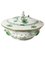 Soperas Bouquet Apponyi chino de porcelana verde con asas de Herend. Juego de 2, Imagen 2
