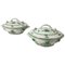 Chinese Bouquet Apponyi Green Porcelain Tureens with Handles from Herend, Set of 2 1