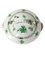 Soperas Bouquet Apponyi chino de porcelana verde con asas de Herend. Juego de 2, Imagen 3