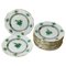 Small Chinese Bouquet Apponyi Green Porcelain Plates from Herend, Set of 12 1