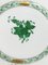 Small Chinese Bouquet Apponyi Green Porcelain Plates from Herend, Set of 12, Image 4