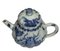 Chinesische Kangxi Blaue und Weiße Porzellan Kürbis Geformte Teekanne 2