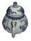Chinesische Kangxi Blaue und Weiße Porzellan Kürbis Geformte Teekanne 4