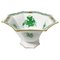 Small Chinese Bouquet Apponyi Green Porcelain Bowl from Herend Hungary 1