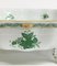 Chinese Bouquet Apponyi Green Porcelain Fruit Bowl from Herend Hungary 2