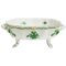 Chinese Bouquet Apponyi Green Porcelain Fruit Bowl from Herend Hungary 1
