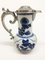 18th Century Chinese Kangxi Blue and White Porcelain and Silver Jug, 1662-1722 2