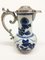 18th Century Chinese Kangxi Blue and White Porcelain and Silver Jug, 1662-1722, Image 2