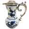 Jarra china Kangxi de porcelana azul y blanca y plata, 1662-1722, Imagen 1