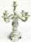 Large Baroque Style Green and Gold Porcelain Candelabra from Herend Hungary, Image 3