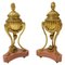 Small 19th Century French Gilt Bronze Cassolettes, Set of 2 1