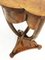 Mesa auxiliar de madera nudosa de nogal con patas curvadas, siglo XX, Imagen 4