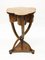 Burr Walnut Side Table with Curved Legs, 20th Century, Image 3
