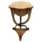 Burr Walnut Side Table with Curved Legs, 20th Century, Image 1