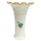 Jarrón Apponyi Chinese Bouquet grande de porcelana verde de Herend, Imagen 1