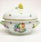 Printemps Pattern Porcelain Tureen with Handles from Herend, Hungary 2