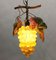 Art Glass Grape Pendant Lamp, 20th Century 3
