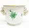 Chinese Bouquet Apponyi Green 3 Cache Pots With Ram Head Handles from Herend, Set of 3 3